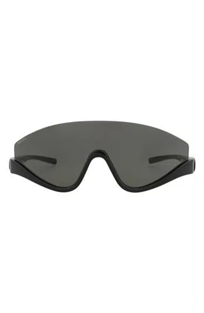 Gucci 99mm Shield Sunglasses In Black