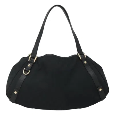 Pre-owned Gucci Abbey Black Canvas Tote Bag ()
