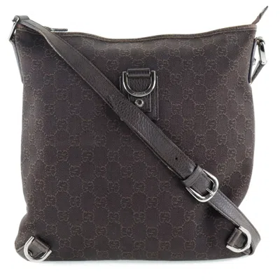 Pre-owned Gucci Abbey Brown Gg Canvas Shoulder Bag ()