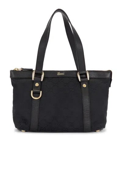 Pre-owned Gucci Abbey Tote Bag In Black
