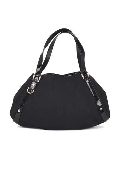 Pre-owned Gucci Abbey Tote Bag In Black