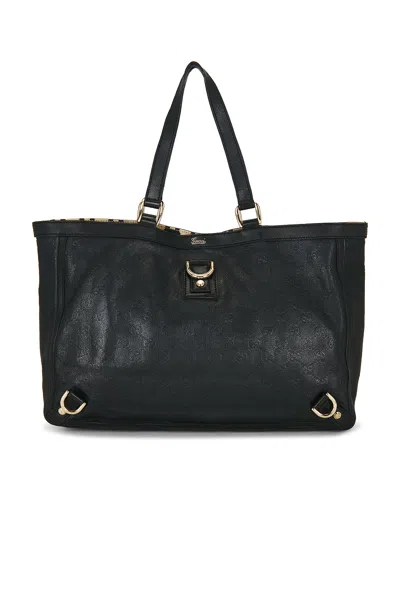 Pre-owned Gucci Abbey Tote Bag In Black