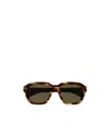 Gucci Abstract-effect Square-frame Sunglasses In Brown