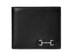 Gucci Horsebit-detail Bifold Card Holder In Black
