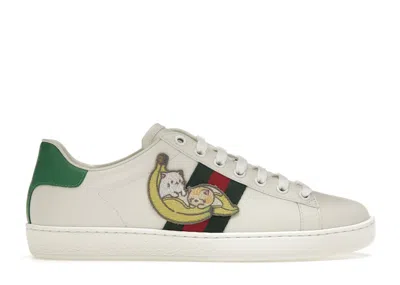 Pre-owned Gucci Ace Bananya (women's) Sneakers In Ivory