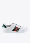 GUCCI ACE EMBROIDERED LOW-TOP SNEAKERS