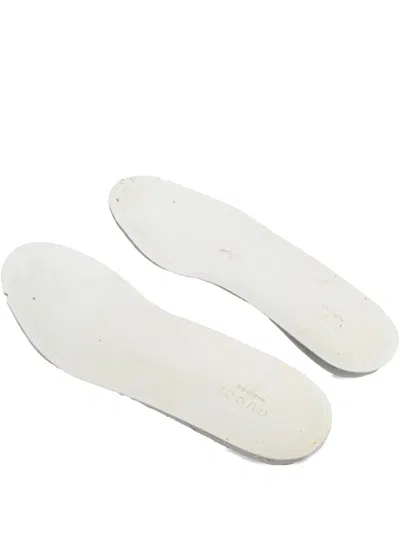 Pre-owned Gucci Ace Embroidered Sneakers In White