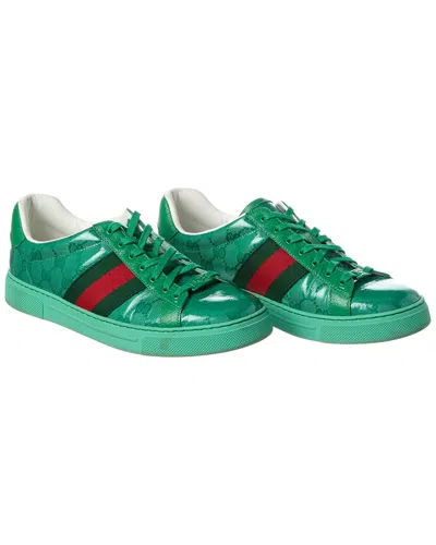 Gucci Vintage  Ace Gg Crystal Canvas Sneaker In Multi