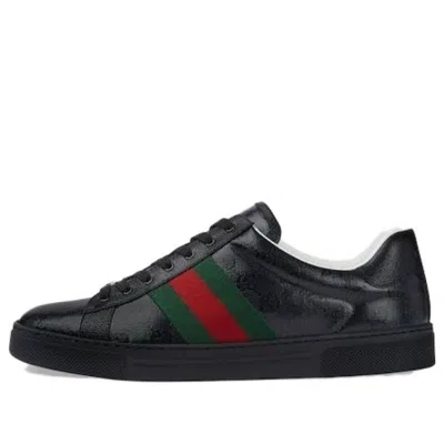 Gucci Ace Gg Crystal Canvas Sneaker 'black'