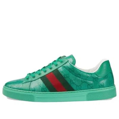 Gucci Ace Gg Crystal Canvas Sneaker 'green'