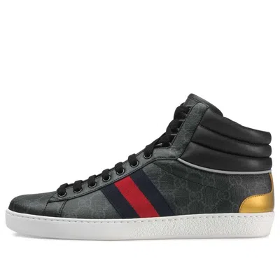 Gucci Ace Gg High Top 'black'