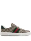 Gucci Ace Monogram Canvas Low-top Sneakers