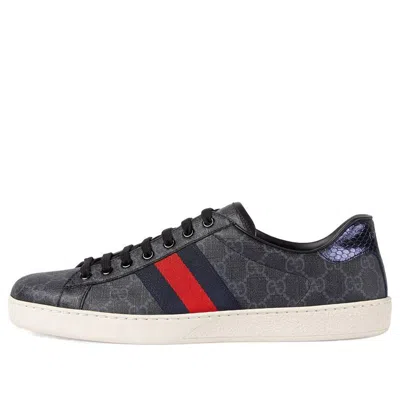 Gucci Ace Gg Supreme 'black Grey'