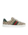 Gucci Ace Gg Supreme Bees Sneakers In White