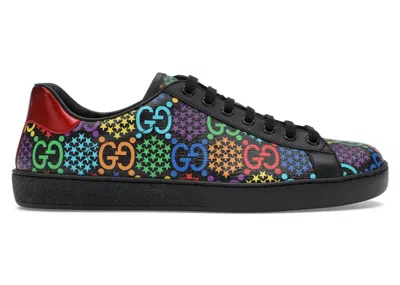 Pre-owned Gucci Ace Gg Supreme Low Psychedelic (women's) Sneakers In Black