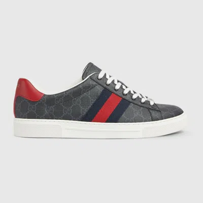 Gucci Ace Herrensneaker Mit Web In Black