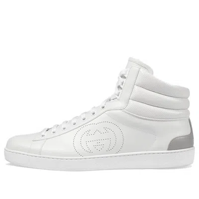 Gucci Ace High 'white' In Gray
