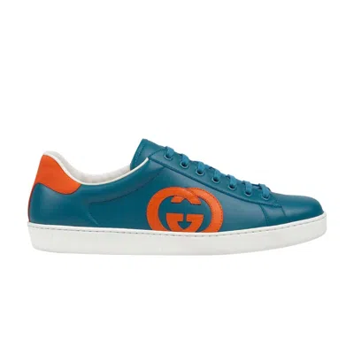 Pre-owned Gucci Ace 'interlocking G - Blue Orange'