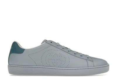 Pre-owned Gucci Ace Interlocking G (women's) Sneakers In Blue