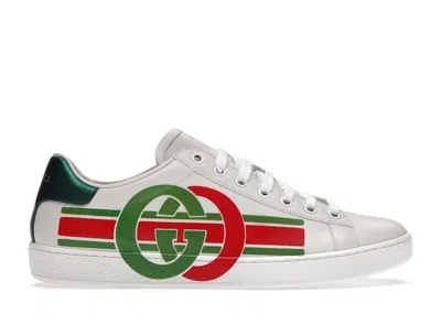Pre-owned Gucci Ace Interlocking G (women's) Sneakers In White