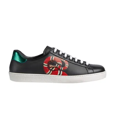 Pre-owned Gucci Ace 'kingsnake' In Black