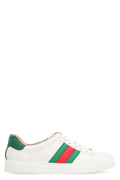 Gucci Ace Leather Low-top Sneakers