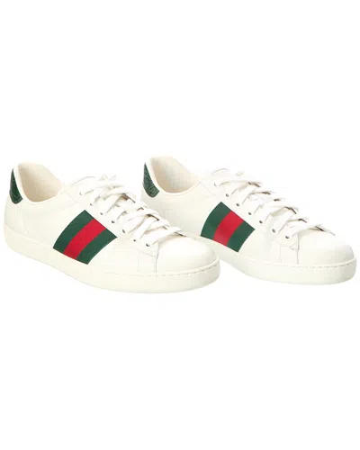 Pre-owned Gucci Ace Leather Sneaker (authentic Pre-loved)
