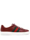 Gucci Ace Sneakers In Red