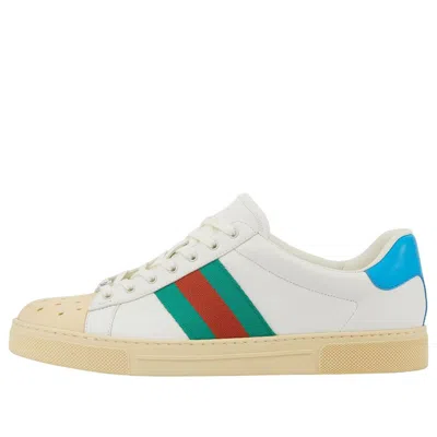 GUCCI GUCCI ACE LEATHER 'WHITE'