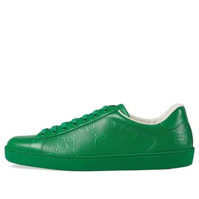 Gucci Ace Series G Printing Sports Shoe 'green'