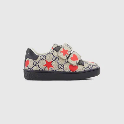 Gucci Babies' Ace Sneaker In Blue