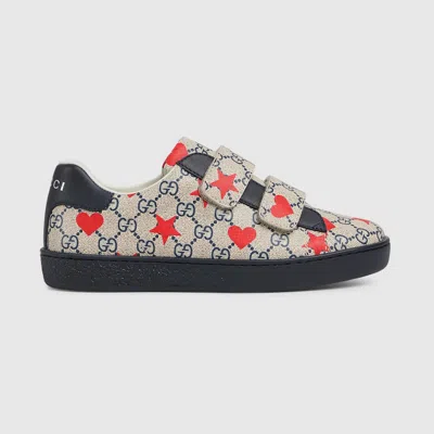 Gucci Kids' Ace Sneaker In Blue