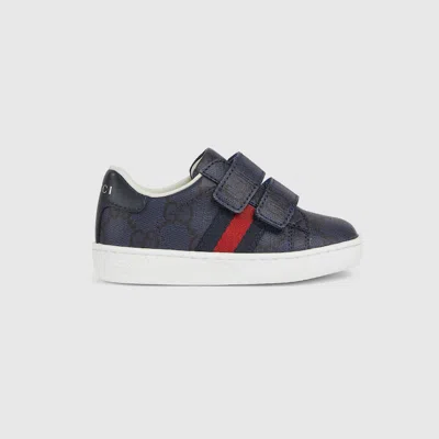 Gucci Babies' Ace Sneaker In Blue