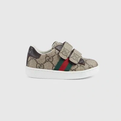 Gucci Babies' Ace Kleinkinder-sneaker In Weiss