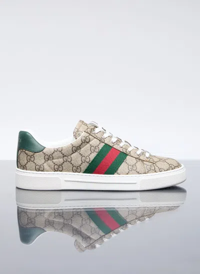 Gucci Ace Sneakers In Brown