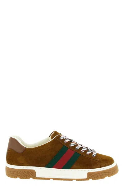 Gucci ' Ace' Sneakers In Brown