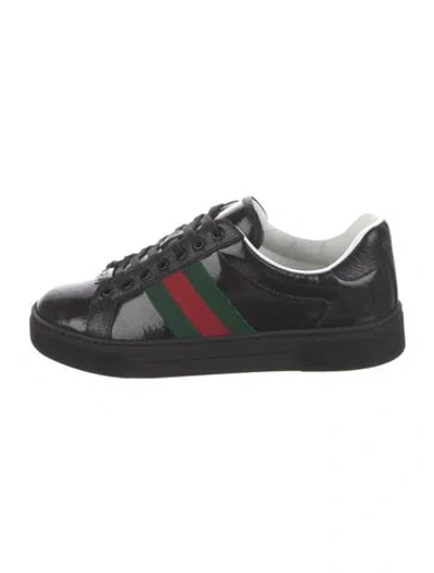 Pre-owned Gucci Ace Sneakers W/ Tags In Black