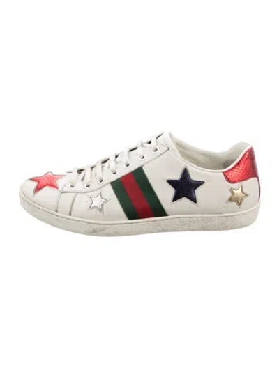 Pre-owned Gucci Ace Sneakers In White