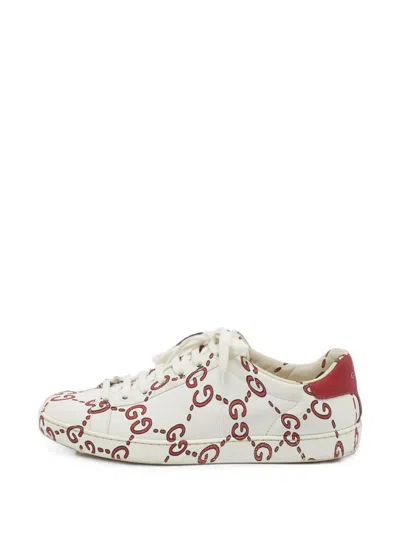 Pre-owned Gucci Ace Sneakers In White