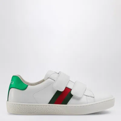 Gucci Ace Sneakers With Web Ribbon In Animal Print