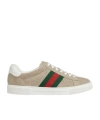 Gucci Ace Low-top Sneakers In Nude