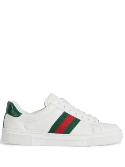 Gucci Women Ace Leather Sneakers In Multi