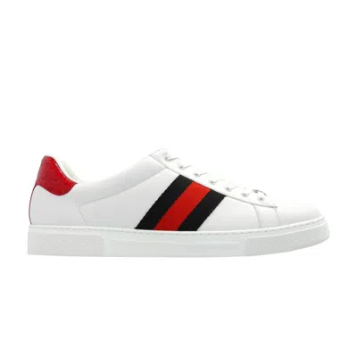 Pre-owned Gucci Ace 'white Blue Red' | Men's Size 8.5