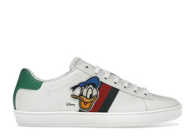 Pre-owned Gucci Ace X Disney Donald Duck (women's) Sneakers In White