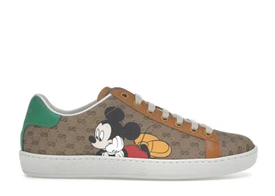 Pre-owned Gucci Ace X Disney (women's) Sneakers In Brown