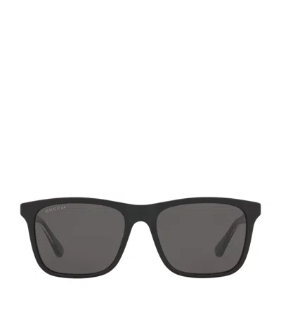 Gucci Gg0381sn M 007 Wayfarer Polarized Sunglasses In Grey Polar