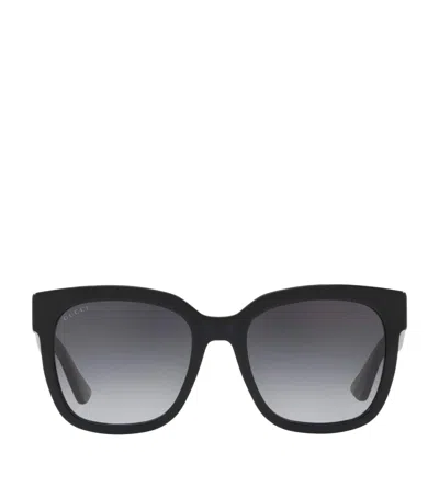 Gucci Acetate 0gc001660 Rectangle Sunglasses In Black