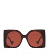 Gucci Gg1254s Havana Sunglasses In Brown