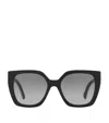 Gucci Womens Black Gc002027 Gg1300s Butterfly-frame Acetate Sunglasses In Black
