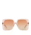 Gucci Oversize Square-frame Sunglasses In Beige